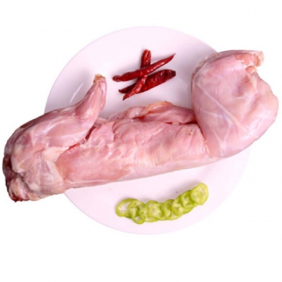 Thỏ làm sạch nguyên con (không da) hảo hạng, nuôi tự nhiên